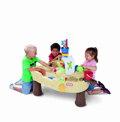 Little Tikes Anchors Away Pirate Ship Outdoor Play Water Table (2 Pack)
