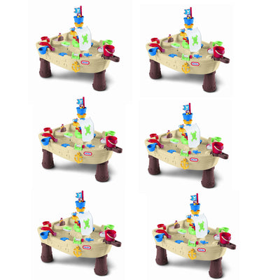Little Tikes Anchors Away Pirate Ship Outdoor Play Water Table (6 Pack)