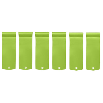 TRC Recreation Splash 70 Inch Foam Raft Lounger Pool Float, Green (6 Pack)