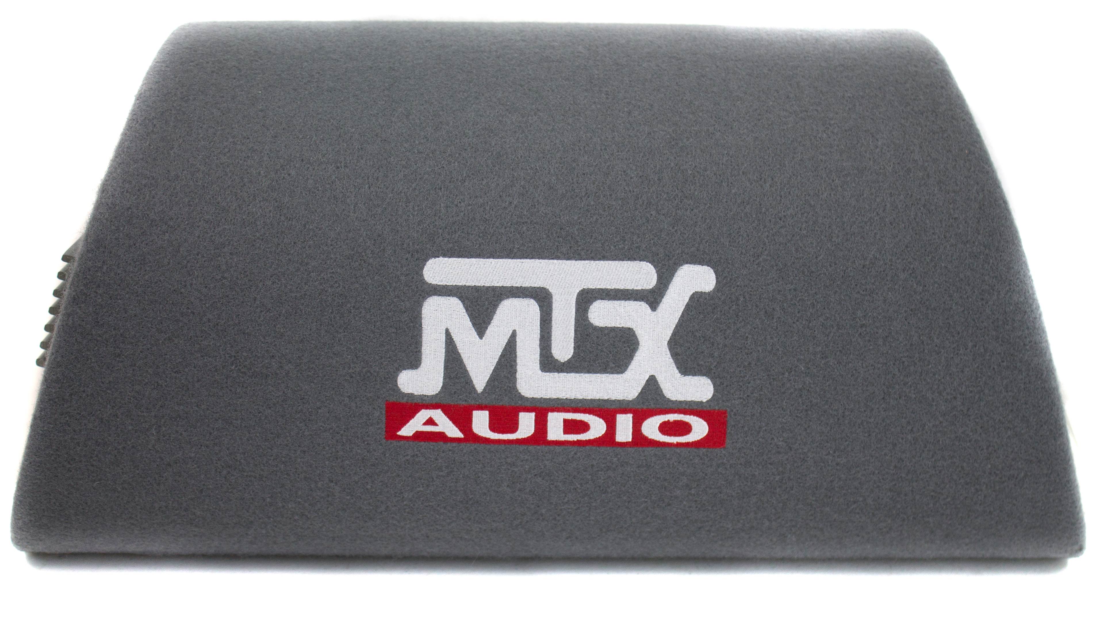 MTX Audio 8" 240W Amplified Subwoofer (2 Pack) & Soundstorm Wire Kit (2 Pack)