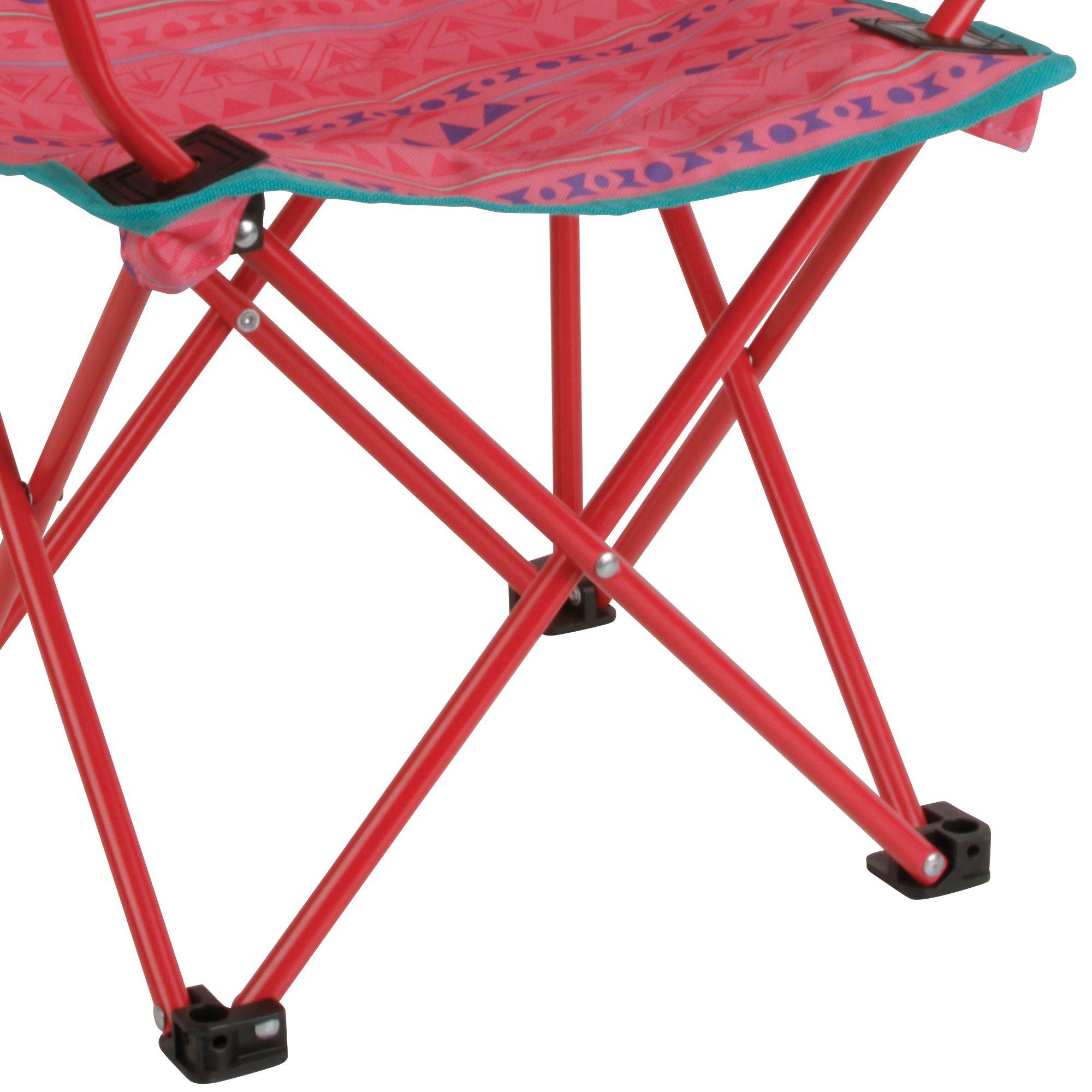 Coleman Kids Camping Quad Chair, Tribal Pink/Purple & Teal/Orange (2 Pack)