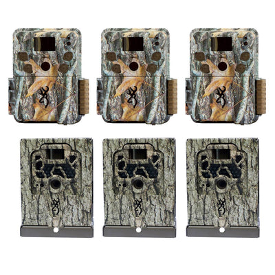 Browning Cameras Security Box (3 Pack) + Trail Camera Strike Force Pro (3 Pack)