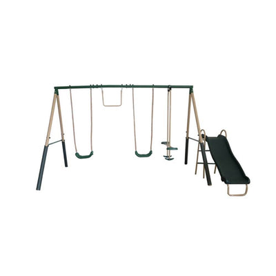 XDP Recreation Childrens Outdoor Metal Play Swing Set Swing Set & Anchor Kit