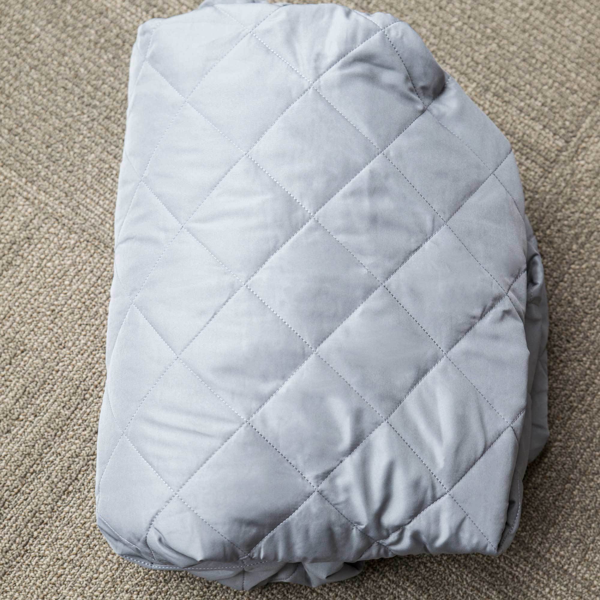 Intex Dura Beam Pillow Rest Airbed Mattress w/ Built In Pump, Twin & Bed Cover