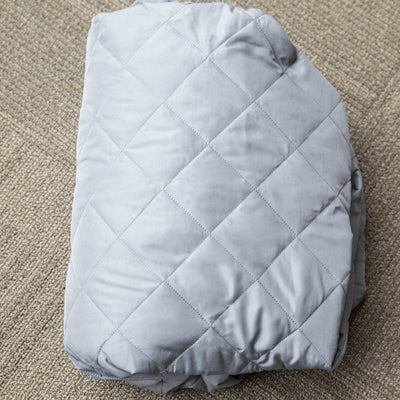 Intex Dura Beam Pillow Rest Airbed Mattress w/ Built In Pump, Twin & Bed Cover