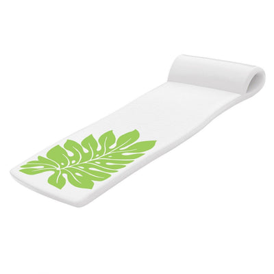 TRC Recreation Sunsation 1.75" Thick Foam Pool Float, Green Leaf (Open Box)