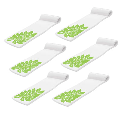 Texas Recreation Sunsation 70 In. Foam Raft Lounger Pool Float, White (6 Pack) - VMInnovations