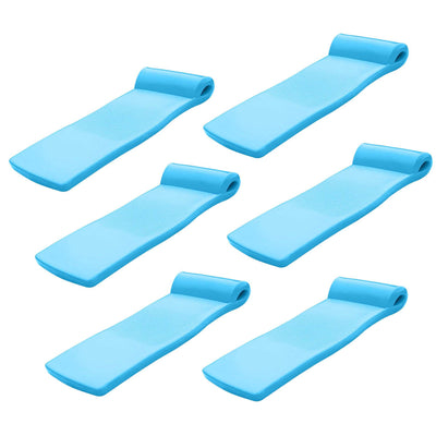 TRC Recreation Super Soft Swimming Pool Float Water Lounger Raft (6 Pack)
