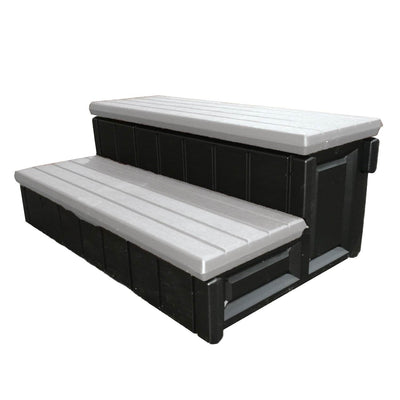 Leisure Accents 36 Inch Long Deluxe Spa Hot Tub Steps, Gray and Black (6 Pack) - VMInnovations