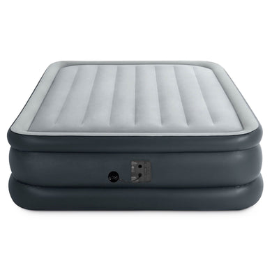 Intex Dura Beam Standard Series Essential Rest Airbed w/ Pump, Queen & Cover
