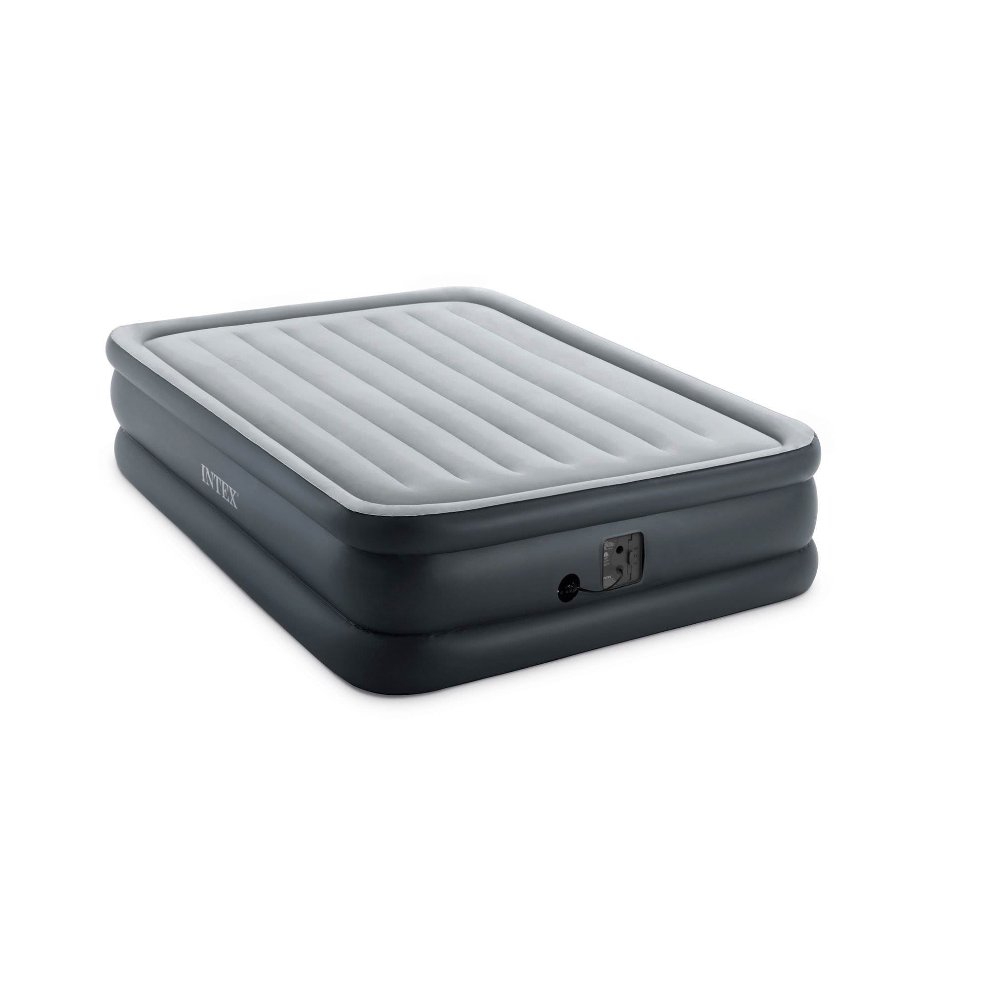 Intex Dura Beam Standard Series Essential Rest Airbed w/ Pump, Queen & Cover