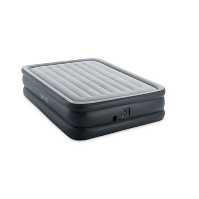 Intex Dura Beam Standard Series Essential Rest Airbed w/ Pump, Queen & Cover