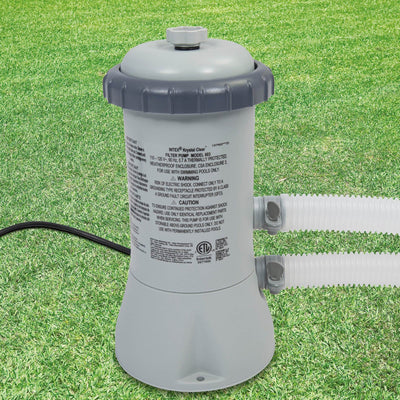 Intex 15ft x 33in Above Ground Swimming Pool, Filter Pump and Vinyl Solar Cover - VMInnovations