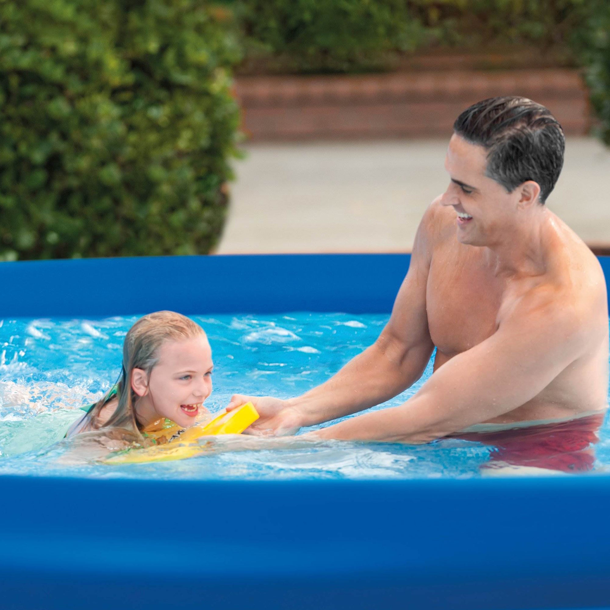 Intex 15ft x 33in Above Ground Swimming Pool, Filter Pump and Vinyl Solar Cover - VMInnovations