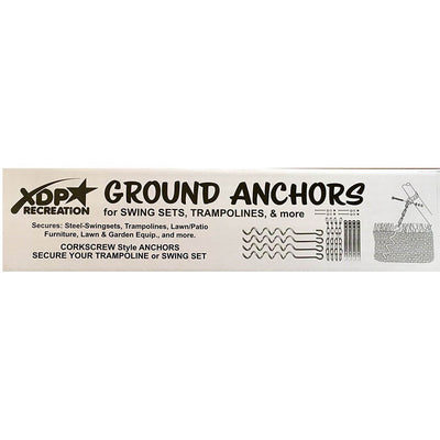 XDP Backyard Kids Swing Set with Slide and See-Saw and XDP Ground Anchor Kit