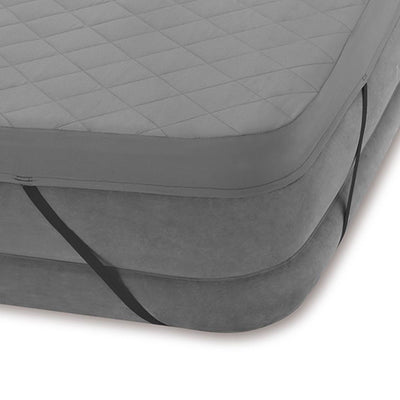 Intex Dura Beam Plus Elevated Airbed Mattress with Built in Pump, Twin & Cover
