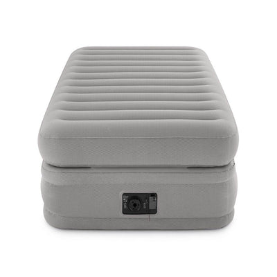 Intex Prime Comfort Elevated Airbed Mattress w/ Built-In Pump, Twin & Cover