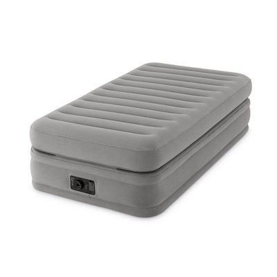 Intex Prime Comfort Elevated Airbed Mattress w/ Built-In Pump, Twin & Cover
