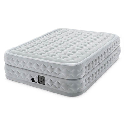 Intex Dura Beam Plus Queen Supreme Air Flow Airbed Mattress, Queen & Cover