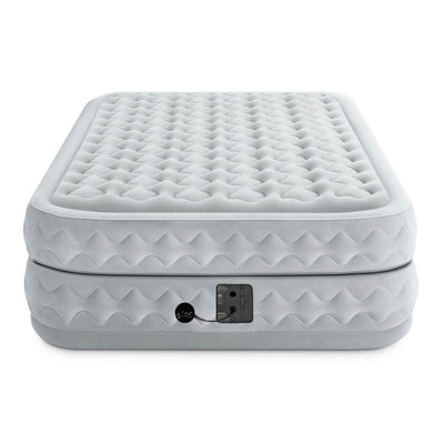 Intex Dura Beam Plus Queen Supreme Air Flow Airbed Mattress, Queen & Cover