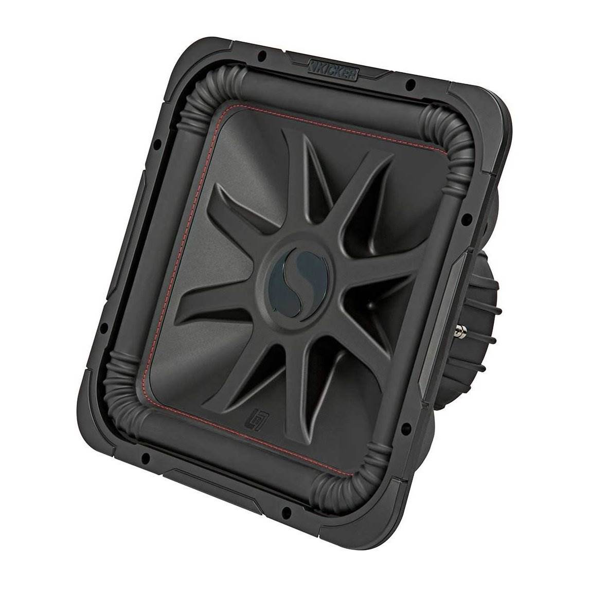 Kicker L7R 10 Inch 1000W Max Power 2 Ohm DVC Square Car Audio Subwoofer (3 Pack)