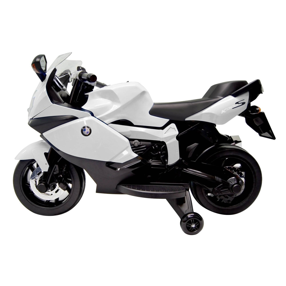 Best Ride On Cars 12V Kids Electric Ride On Toy BMW Motorcycle, White (Open Box)