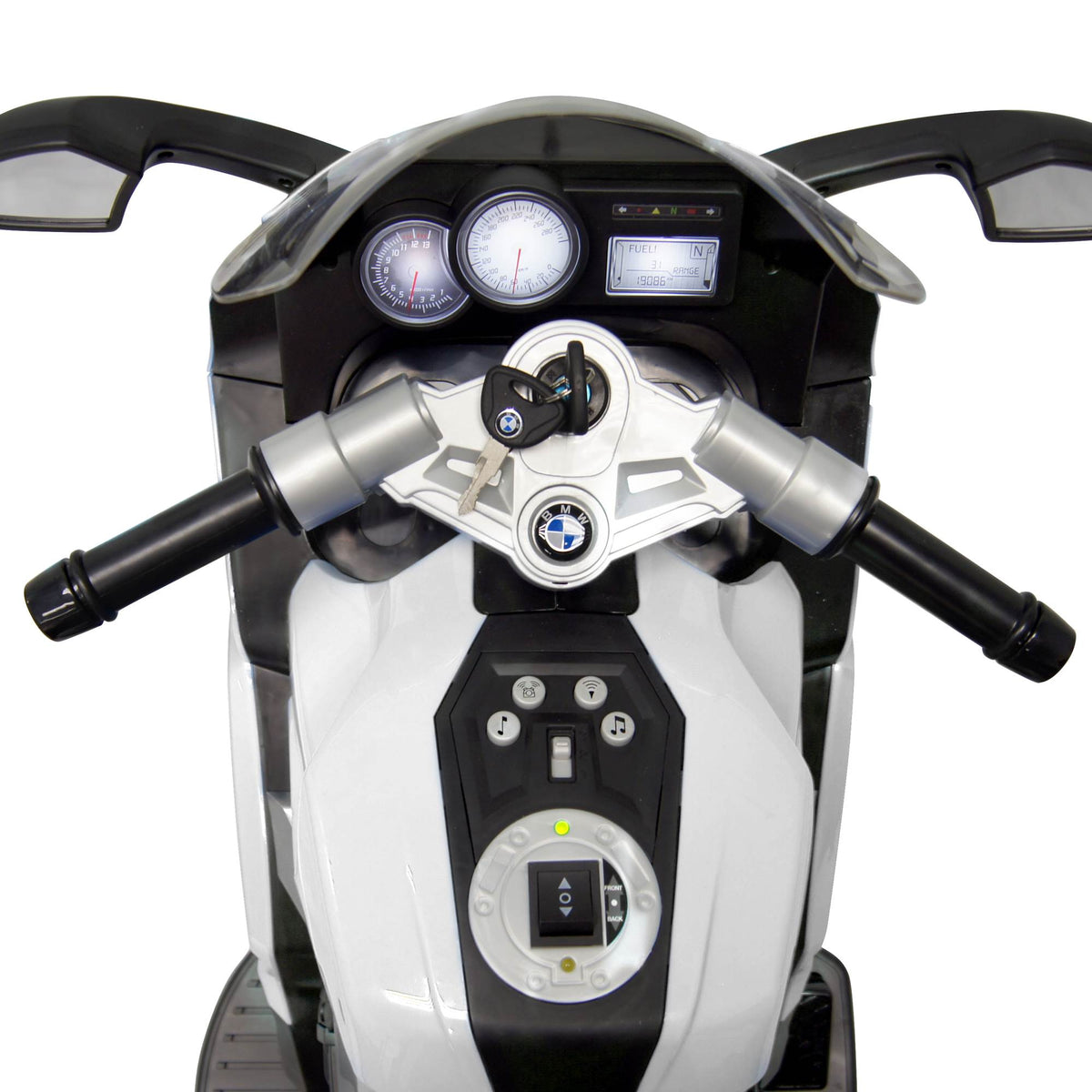 Best Ride On Cars 12V Kids Electric Ride On Toy BMW Motorcycle, White (Open Box)