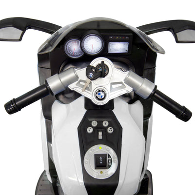 Best Ride On Cars 12V Kids Electric Ride On Toy BMW Motorcycle, White (Open Box)