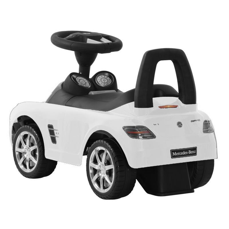 Best Ride On Cars Baby Ride On Riding Toy Push Car Mercedes, White (Used)