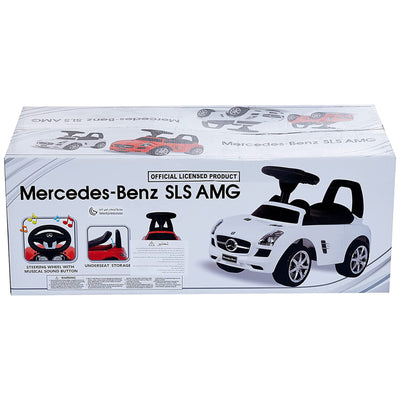 Best Ride On Cars Baby Ride On Riding Toy Push Car Mercedes, White (Used)