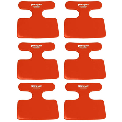 TRC Recreation Super Soft Swimming Pool Flotation Saddle Chair, Coral (6 Pack)