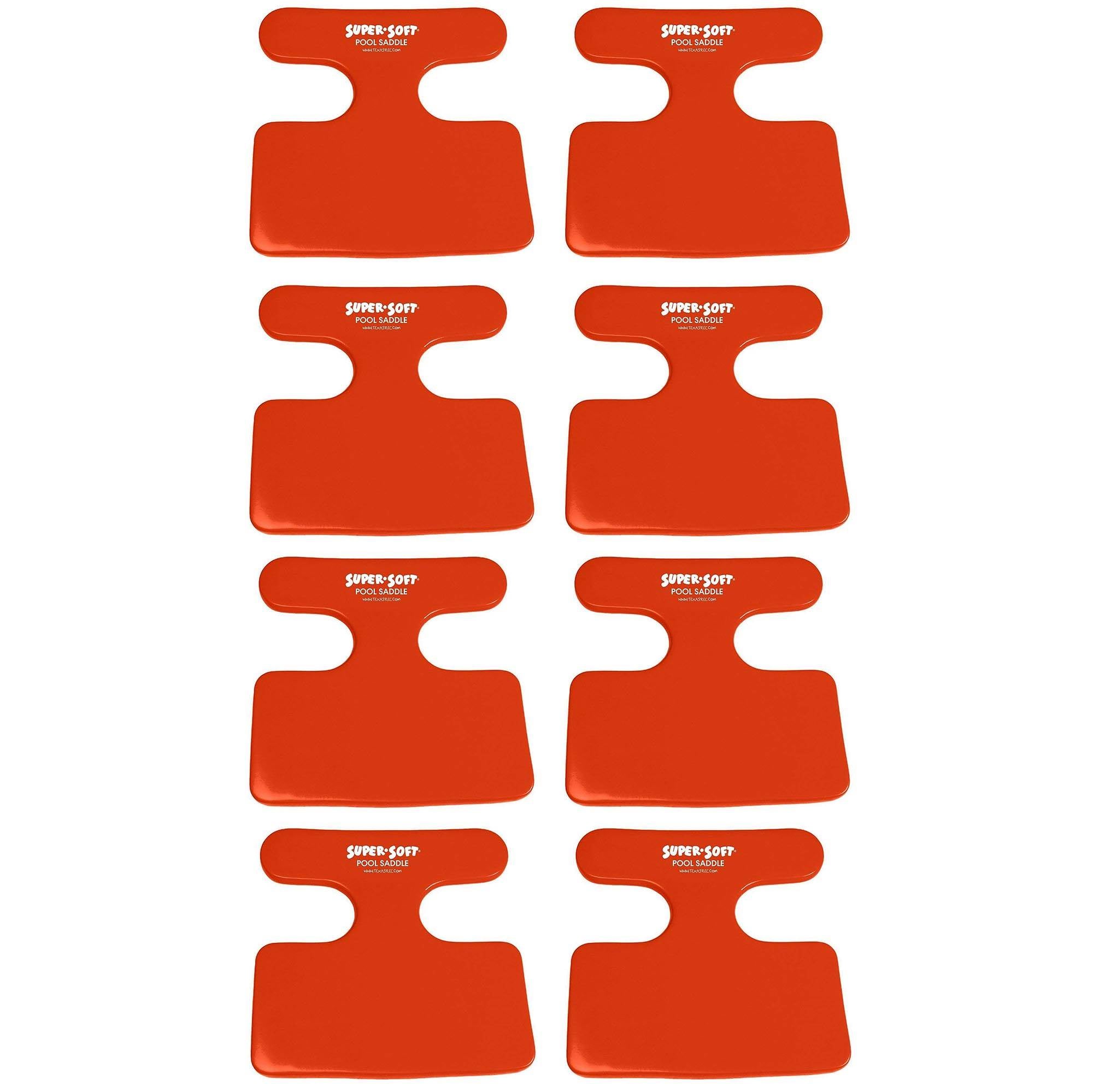 TRC Recreation Super Soft Swimming Pool Flotation Saddle Chair, Coral (8 Pack)