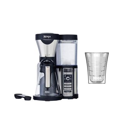 Ninja Coffee Bar Auto-IQ 1 Touch Intelligence Maker & Glass Carafe + Thermal Cup