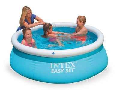 Intex 6' x 20" Easy Set Inflatable Outdoor Swimming Pool & Filter Pump, (2 Pack)