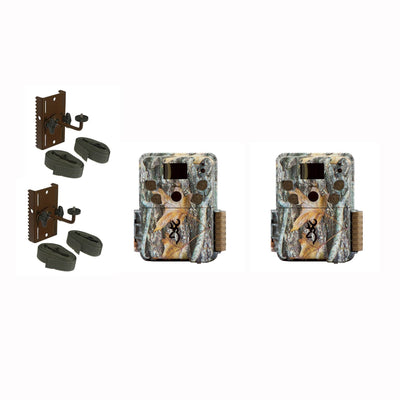 Browning Trail Cameras HD Video 18MP Game Camera (2 Pack) & Tree Mount (2 Pack)