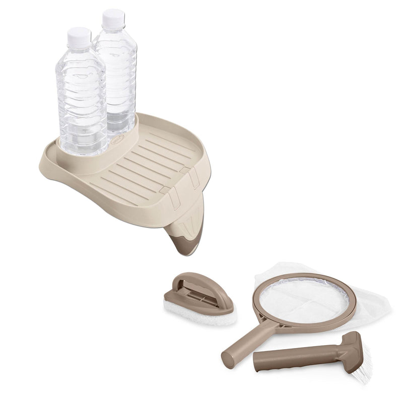 Intex PureSpa Hot Tub Attachable Snack Cup Holder & Maintenance Accessory Kit - VMInnovations