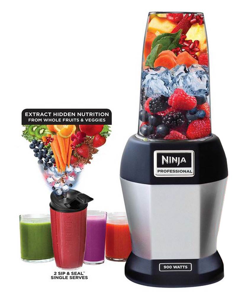 Nutri Ninja BL456 Pro 900 Watt Professional Blender w/ 101 Healthy Recipe Guide