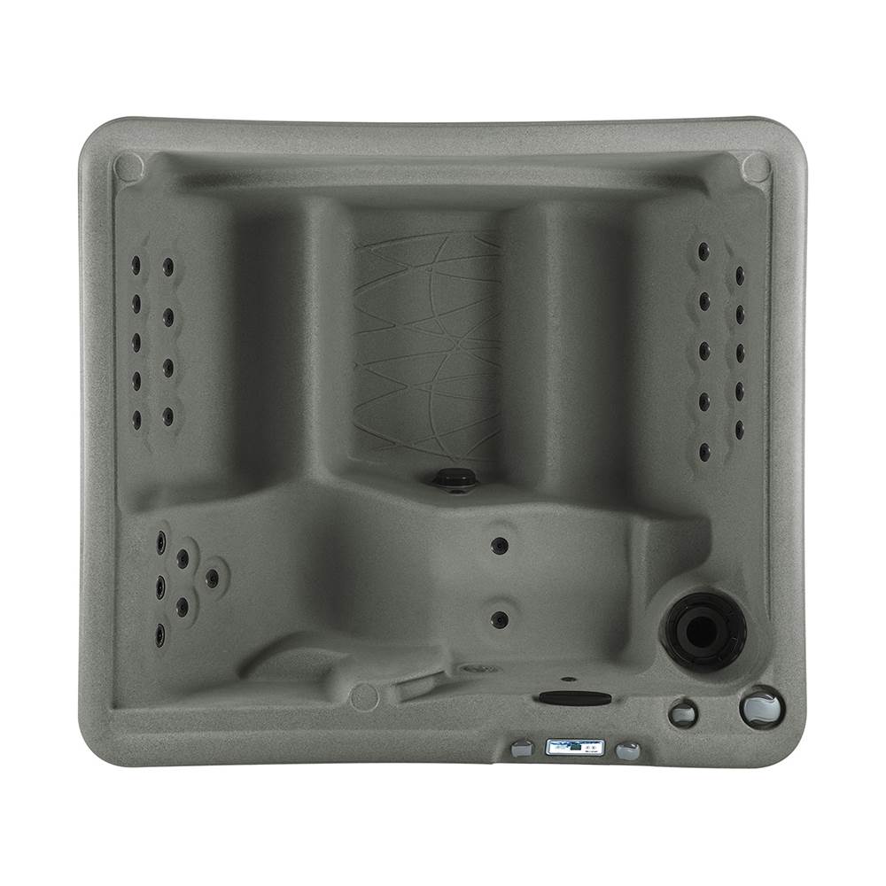 Life Smart 5 Person Outdoor Patio Hot Tub Spa w/ 28 Jets, Cover, & Steps, Taupe