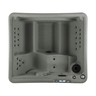 Life Smart 5 Person Outdoor Patio Hot Tub Spa w/ 28 Jets, Cover, & Steps, Taupe