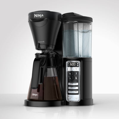 Ninja CF020 Auto-IQ 1-Touch Coffee Pot Brewer & Ninja Coffee 100-Recipe Cookbook