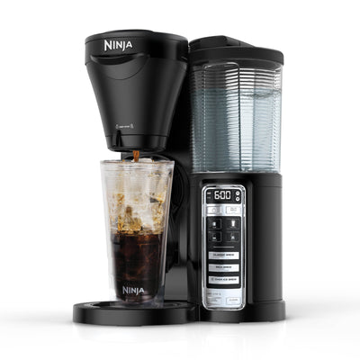 Ninja CF020 Auto-IQ 1-Touch Coffee Pot Brewer & Ninja Coffee 100-Recipe Cookbook
