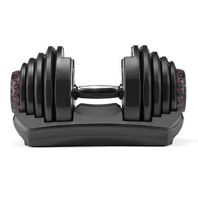 HolaHatha 10 TO 90 Pound Adjustable Dumbbell Home Gym Equipment (2 Pack)