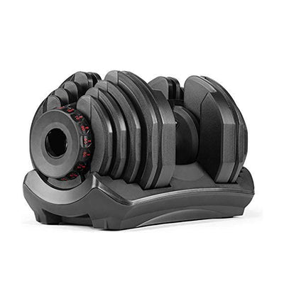 HolaHatha 10 TO 90 Pound Adjustable Dumbbell Home Gym Equipment (2 Pack)