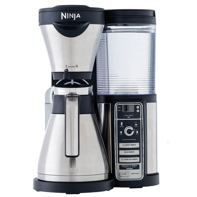 Ninja Auto-iQ Coffee Bar w/ Stainless Steel Thermal Carafe & 100-Recipe Cookbook