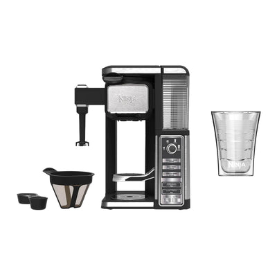 Ninja Auto IQ Single Serve Coffee Maker Machine and Frother with Thermal Cup