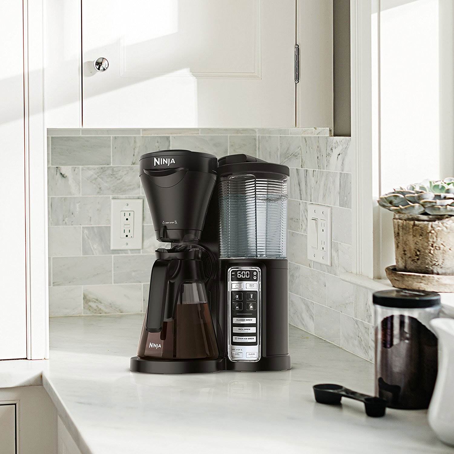 Ninja Auto-iQ Coffee Brewer w/ Flavor Extraction Technology + Stainless Thermos