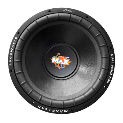 Lanzar MAXP124D Max Pro 15" 2000W Power Dual 4 Ohm Car Subwoofer Audio System