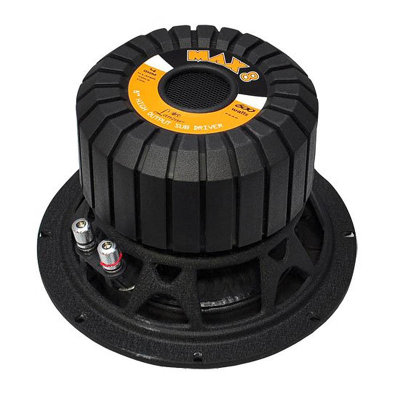 Lanzar 8 Inch 600 Watt 4 Ohm 4 Layer Voice Coil Car Audio Subwoofer (For Parts)