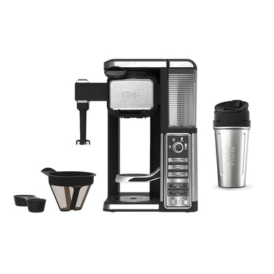 Ninja Auto IQ Single Serve Pod Free Coffee Machine Maker w/ Frother & Travel Cup