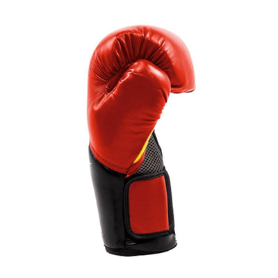 Everlast Elite Pro Style Red 16 Ounce Boxing Gloves and 120 Inch Black Hand Wrap